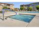 Relaxing hot tub with safety railing and community seating at 33575 N Dove Lakes Dr # 2033, Cave Creek, AZ 85331