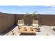 Private outdoor patio featuring comfortable seating and a serene atmosphere at 36620 W Maddaloni Ave, Maricopa, AZ 85138