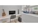 Built-in office area with a view to the living room at 7129 S Stadium Way, Gilbert, AZ 85298