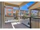Balcony with black iron railings and neighborhood view at 751 W Flintlock Way, Chandler, AZ 85286