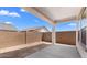Spacious backyard with a covered patio, perfect for outdoor living and entertaining at 7638 W Park St, Laveen, AZ 85339