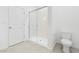 Clean bathroom featuring a glass-enclosed shower and modern fixtures, ideal for a refreshing experience at 7638 W Park St, Laveen, AZ 85339