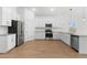 Well-equipped kitchen with white cabinets, stainless steel appliances, and modern fixtures at 7638 W Park St, Laveen, AZ 85339