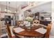 An open floorplan showing the dining room, kitchen and living room areas at 8053 E Dover St, Mesa, AZ 85207