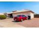Beautiful single-Gathering home with desert landscaping, three-car garage, and modern exterior at 8053 E Dover St, Mesa, AZ 85207