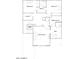 Upstairs floor plan showcasing three bedrooms, two baths, a laundry room, walk-in closet, and open staircase to below at 8323 E Petunia Ave, Mesa, AZ 85212