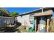Backyard view with shed, water heater, and various household items at 8527 W Jefferson St, Peoria, AZ 85345