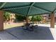 Community picnic area with a table and benches, offering a relaxing outdoor space at 1350 S Greenfield Rd # 2205, Mesa, AZ 85206