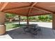 Shaded picnic area featuring benches and tables, perfect for outdoor gatherings at 1350 S Greenfield Rd # 2205, Mesa, AZ 85206