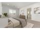 Serene main bedroom with neutral tones, plush carpet, and a view of the luxurious en-suite bathroom at 14177 W Calle Lejos --, Surprise, AZ 85387