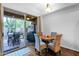 Cozy kitchen dining area with a view of the outdoor patio and desert landscape at 15240 N Clubgate Dr # 168, Scottsdale, AZ 85254