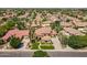 Expansive aerial view showcasing the neighborhood, landscaping, and roof at 1808 S Sailors Way, Gilbert, AZ 85295