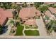 Stunning aerial view of the property showcasing the beautiful landscaping and tile roof at 1808 S Sailors Way, Gilbert, AZ 85295