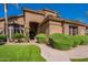 Inviting front entrance featuring desert landscaping and stone walkway at 1808 S Sailors Way, Gilbert, AZ 85295