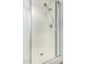 Shower with white tile, glass doors, and modern showerhead at 18903 N Shelby Dr, Maricopa, AZ 85138
