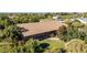 Aerial shot of the house showing its charming architecture and well-maintained surroundings at 19006 E Karsten Dr, Queen Creek, AZ 85142
