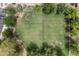Aerial view of a lush green space, providing residents with a large area for sports and recreation at 2004 E Heartwood Ln, Phoenix, AZ 85022