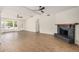 Bright living room with a fireplace and great light at 2124 E Boston St, Chandler, AZ 85225