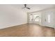 Bright living room showcasing a large bay window, and modern flooring at 2124 E Boston St, Chandler, AZ 85225