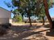 This property has a well-maintained backyard with greenery, trees, and a fence at 244 E Ponderosa Ln, Phoenix, AZ 85022