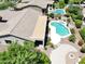 Picture of the backyard featuring a sparkling pool and spa at 2472 E Prescott Pl, Chandler, AZ 85249