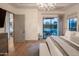 The main bedroom has wood floors and features a private patio entrance at 3626 N Mohave Way, Scottsdale, AZ 85251
