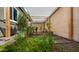 Backyard featuring a thriving raised garden bed with irrigation and overhead protection at 4073 E Stable Ct, Gilbert, AZ 85297