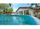 Inviting above-ground pool in a private backyard setting. Can be removed if buyer(s) desire at 4073 E Stable Ct, Gilbert, AZ 85297
