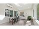 Dining area featuring vaulted ceilings, recessed lighting, and tile floors at 4073 E Stable Ct, Gilbert, AZ 85297
