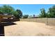 The backyard is large and flat, and the privacy wall makes it feel very private and secluded at 6504 W Cochise Dr, Glendale, AZ 85302