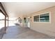 Covered patio is a blank slate to make your own with room to add outdoor features at 6504 W Cochise Dr, Glendale, AZ 85302