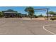 Entrance to the Johnson Ranch Golf Club with golf carts parked outside at 654 E Taylor Trl, San Tan Valley, AZ 85143