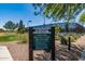 Johnson Ranch's Lakeview Recreation Center sign showcasing park rules for residents at 654 E Taylor Trl, San Tan Valley, AZ 85143