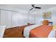 Lovely bedroom featuring an adjacent workspace and ample storage at 6906 E 4Th St # 4, Scottsdale, AZ 85251