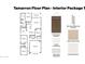 Tamaron floor plan featuring open kitchen, covered patio, bedrooms, and a two car garage at 7369 W Buckhorn Trl, Peoria, AZ 85383