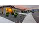 Picturesque neighborhood street featuring desert landscaping, mountain views, and tidy sidewalks at 7618 S Lone Pine Pl, Gold Canyon, AZ 85118