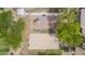 Aerial view of a community park with playground, basketball court, picnic, and green space at 910 S Crossbow Ct, Chandler, AZ 85225