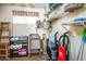 Storage room featuring ample shelving, a window for natural light, and plenty of room for organization at 1640 E Augusta Ave, Chandler, AZ 85249