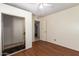 Bedroom with wood floors and closet at 19251 N 17Th Dr, Phoenix, AZ 85027