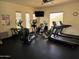 Well-equipped gym featuring treadmills, elliptical machines, and stationary bicycles at 19475 N Grayhawk Dr # 1115, Scottsdale, AZ 85255