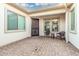 Private courtyard with brick pavers, ideal for outdoor seating and relaxation at 2052 E Scorpio Pl, Chandler, AZ 85249