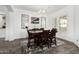 Dining room with a chandelier, a large table, and elegant decor at 2052 E Scorpio Pl, Chandler, AZ 85249