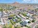 Neighborhood aerial shot with mountain backdrop, showcasing local amenities and community layout at 2353 N 51St Pl, Phoenix, AZ 85008