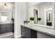 Elegant bathroom boasting a modern vanity, granite countertops, and decorative accents at 2650 W Union Hills Dr # 98, Phoenix, AZ 85027