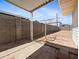 Covered patio and block fence offering privacy and shade at 2834 E Michael Dr, Phoenix, AZ 85032