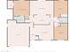 Detailed floor plan layout showcasing the arrangement of rooms and spaces in the home at 308 E La Jolla Dr, Tempe, AZ 85282