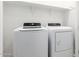 The laundry room features a modern washer and dryer combo with overhead shelving at 3815 S 64Th Ln, Phoenix, AZ 85043