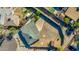 Bird's-eye view of property showing the layout of the house, shed, and surrounding yard at 3944 W Wilshire Dr, Phoenix, AZ 85009