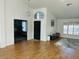 Inviting entryway featuring hardwood floors, high ceilings, and arched transom at 4102 E Rancho Tierra Dr, Cave Creek, AZ 85331