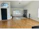 Bright living room showcasing hardwood floors, high ceilings, and large windows at 4102 E Rancho Tierra Dr, Cave Creek, AZ 85331